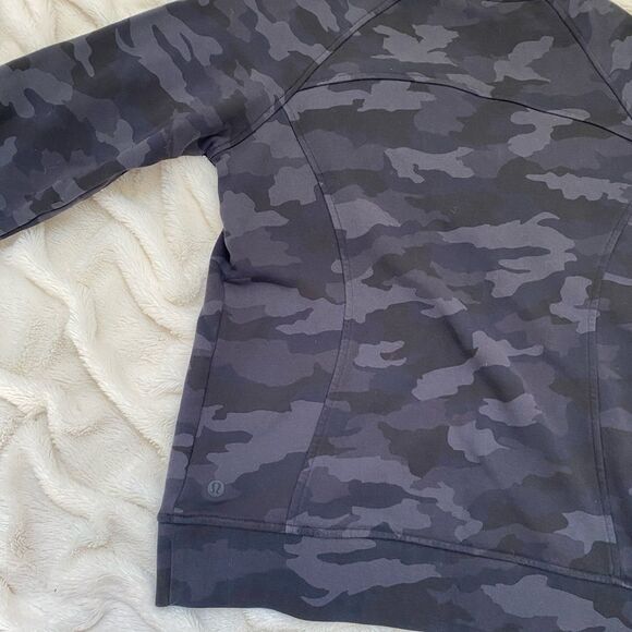 Lululemon Scuba crewneck sweatshirt Heritage 365 Camo Deep Coal Multi - Picture 5 of 9